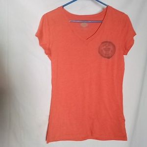 Harley Davidson Orange and Grey Sz Med